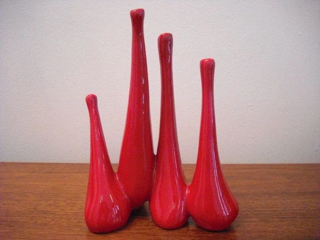 Antonia Campi Vase 1950s Italian Mic Century - 3