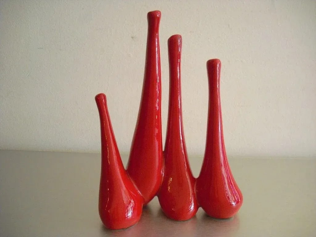 Antonia Campi Vase 1950s Italian Mic Century - 4