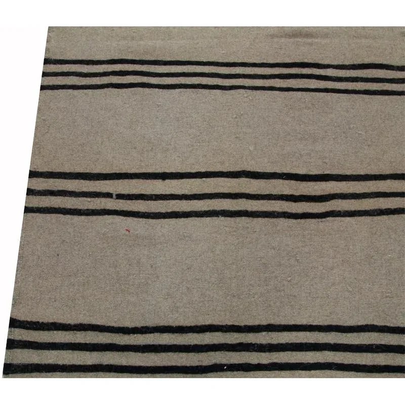 Handwoven Scandinavian Style Kilim Runner Rug 3'1'' X 11'1'' - 7
