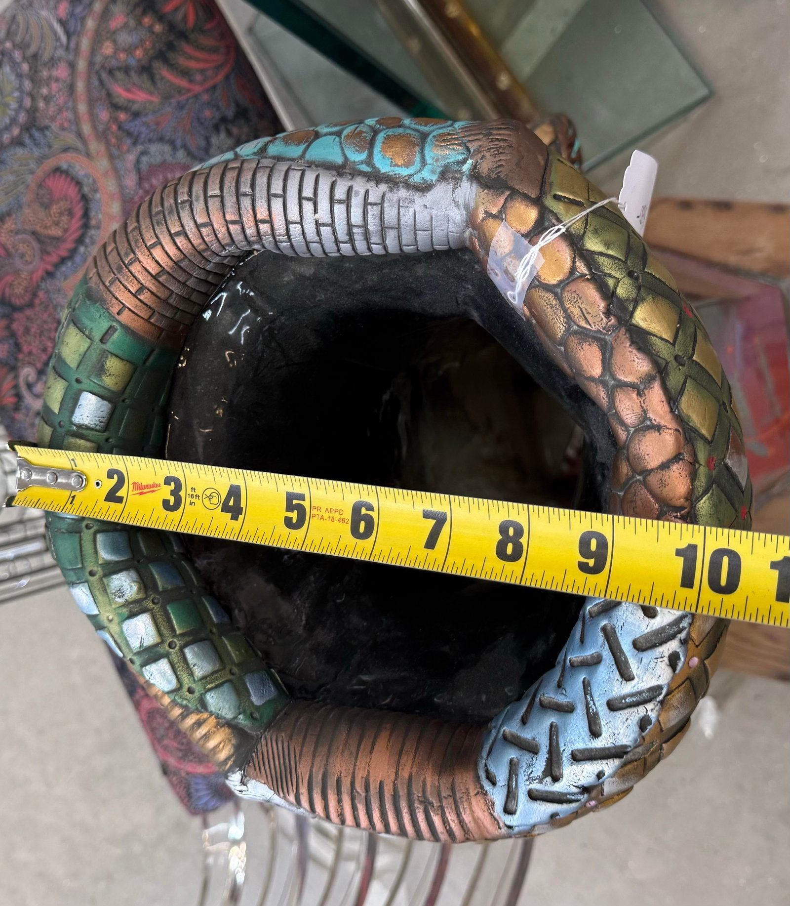 Vintage Large Abstract Sculpture Vase by Kimmberly Ioane Fine Art Pottery 24in - 6