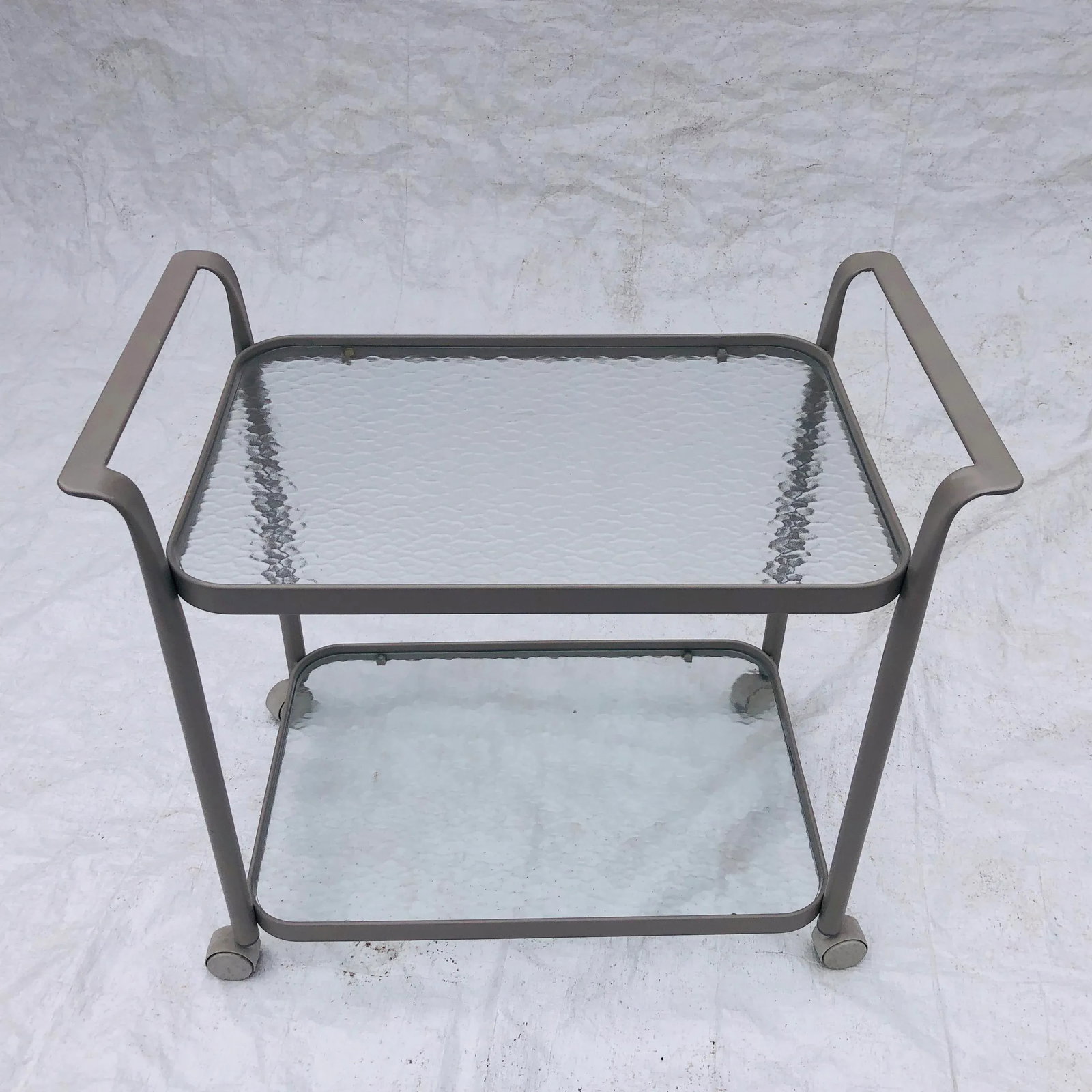 Woodard Contemporary Tea Cart or Bar Cart Outdoor Poolside. - 6