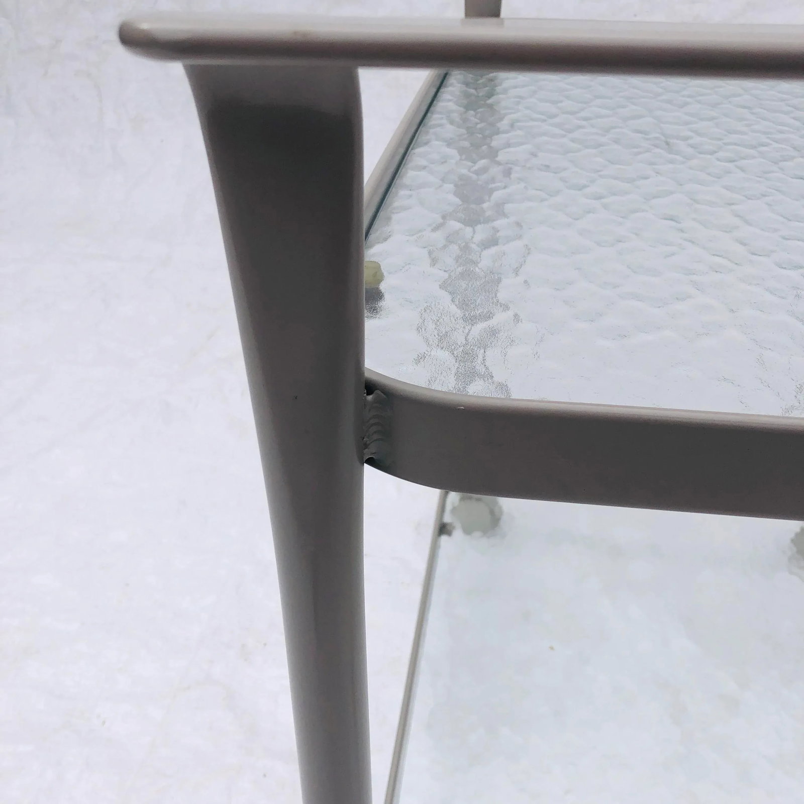 Woodard Contemporary Tea Cart or Bar Cart Outdoor Poolside. - 8