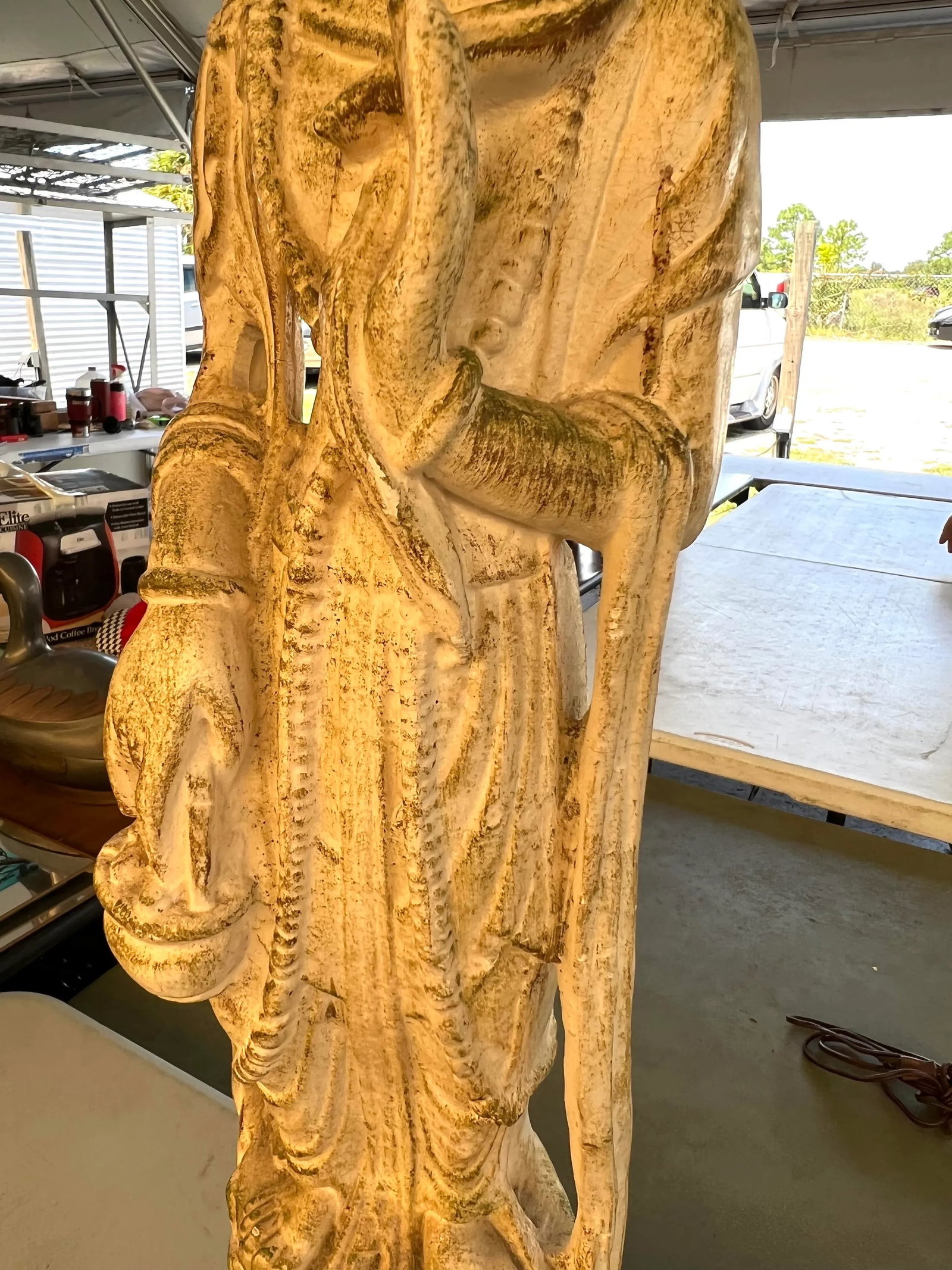 Early 20th Century Asian Quan Yin Lamp - 5