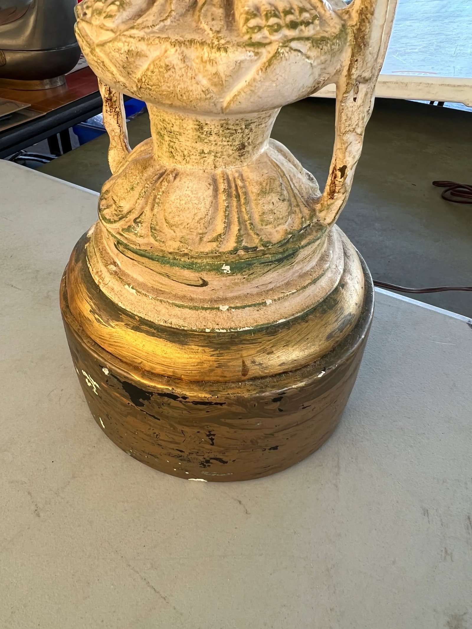 Early 20th Century Asian Quan Yin Lamp - 7
