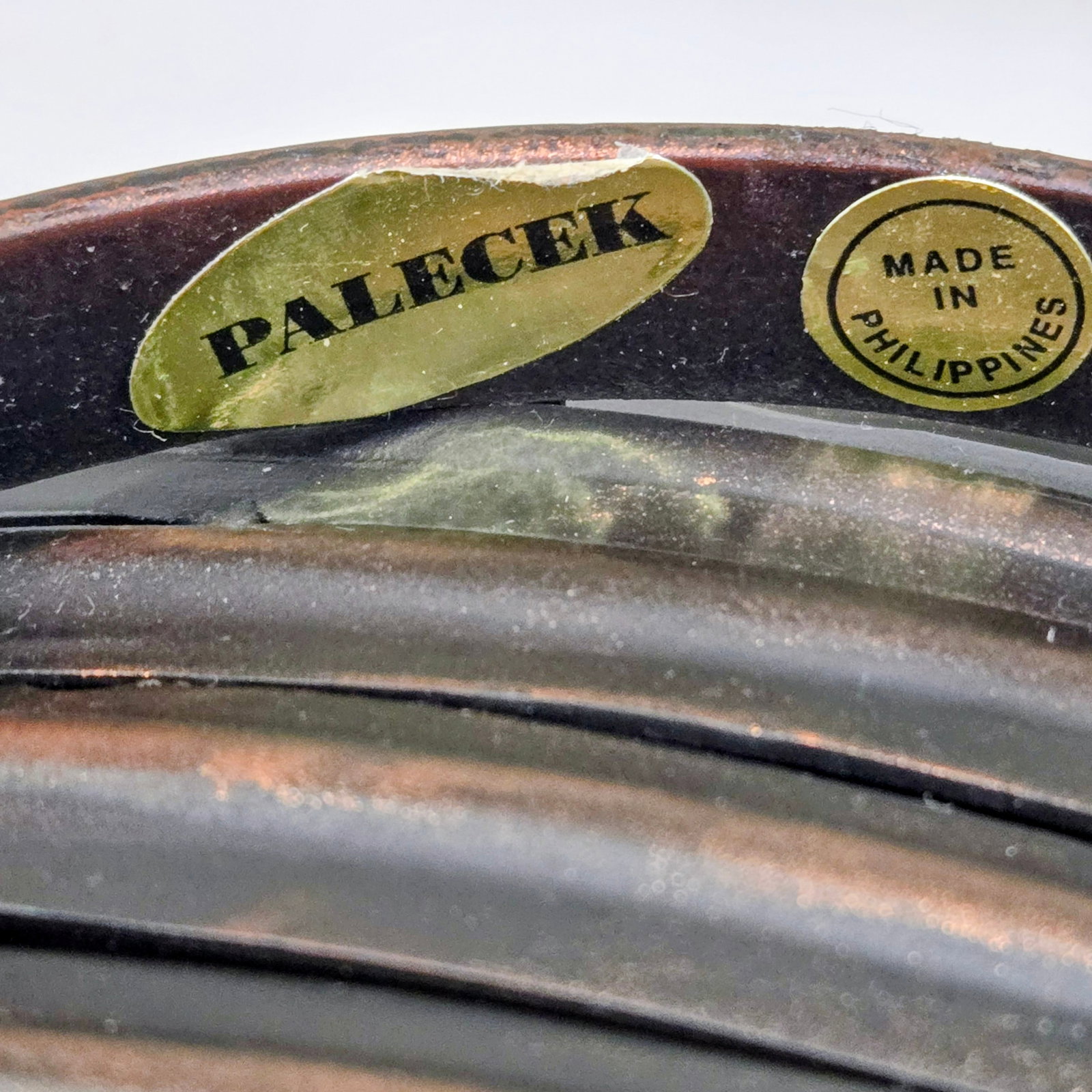 Palecek Sculptural Metal Palm Leaf Centerpiece Bowl - Made in Philippines Vintage - 8