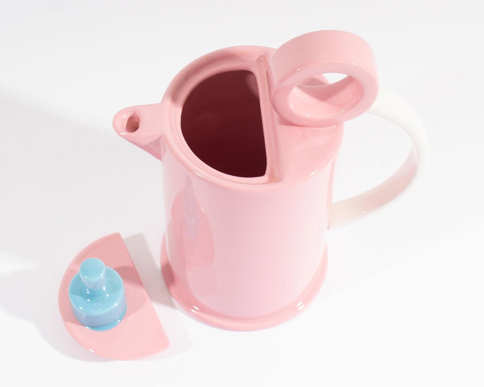 "Hollywood" Pink Postmodern Tea or Coffee Pot by Marco Zanini for Bitossi - 4