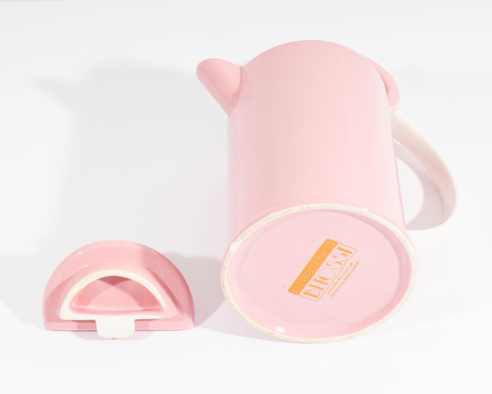 "Hollywood" Pink Postmodern Tea or Coffee Pot by Marco Zanini for Bitossi - 5