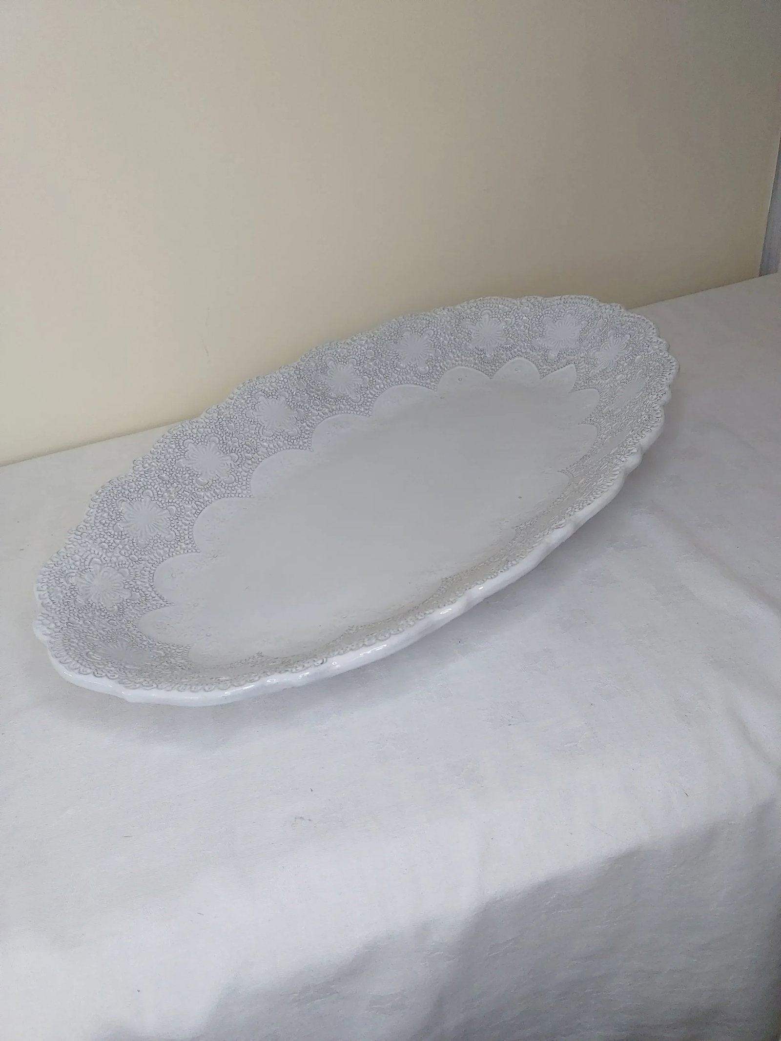 Contemporary Arte Italica Merletto Lace Platter - 4