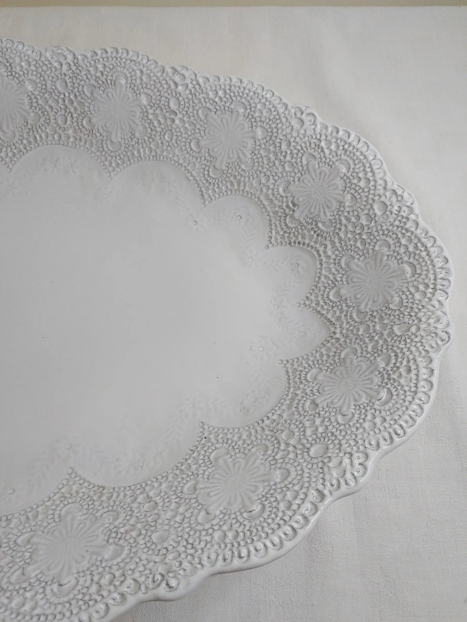 Contemporary Arte Italica Merletto Lace Platter - 5