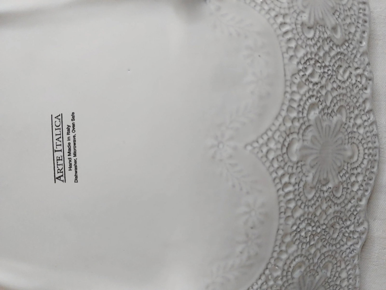 Contemporary Arte Italica Merletto Lace Platter - 7