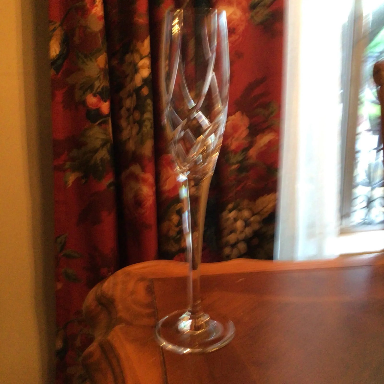Vintage Mikasa Cut Crystal Olympus Champagne Flutes-Set of 6 - 3