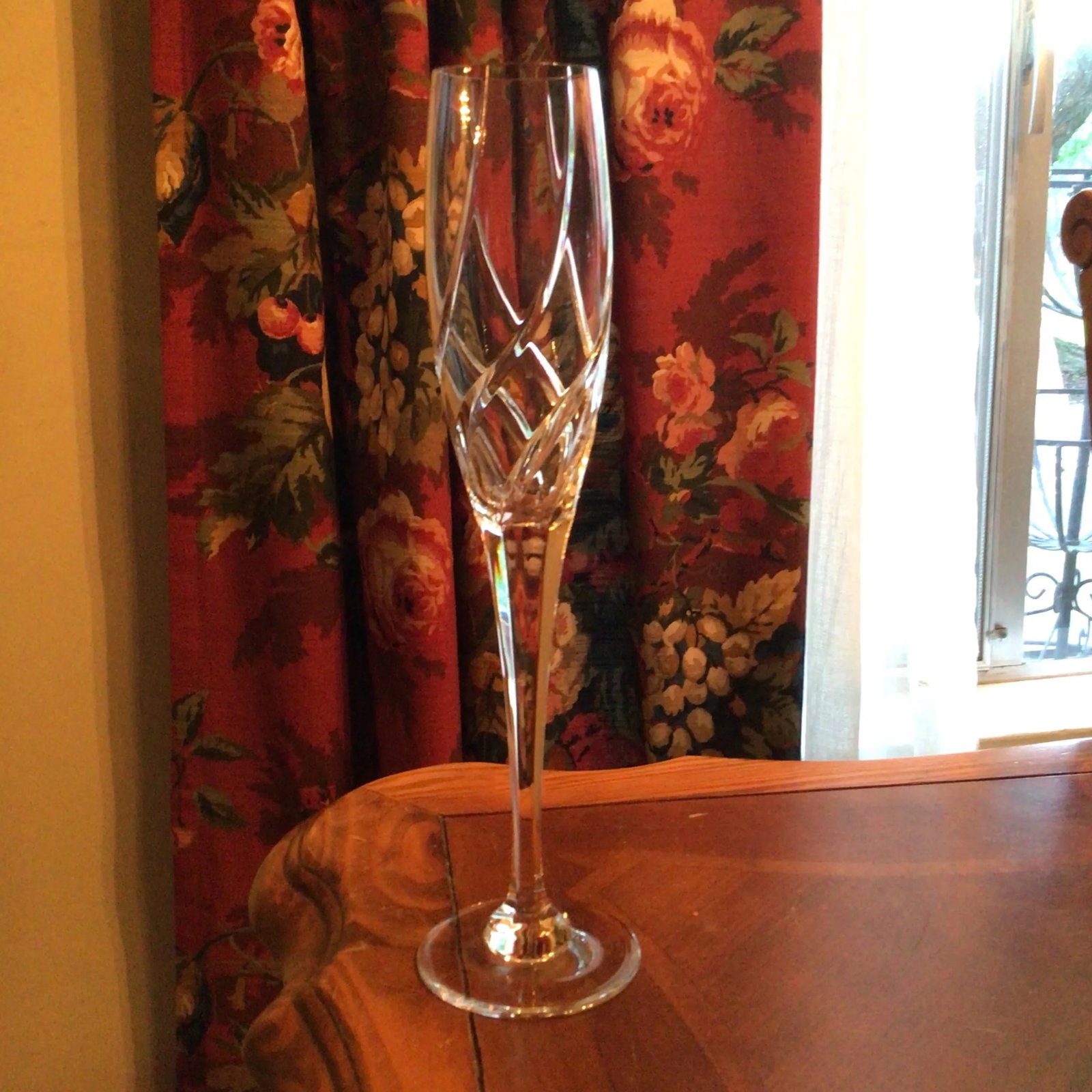 Vintage Mikasa Cut Crystal Olympus Champagne Flutes-Set of 6 - 4