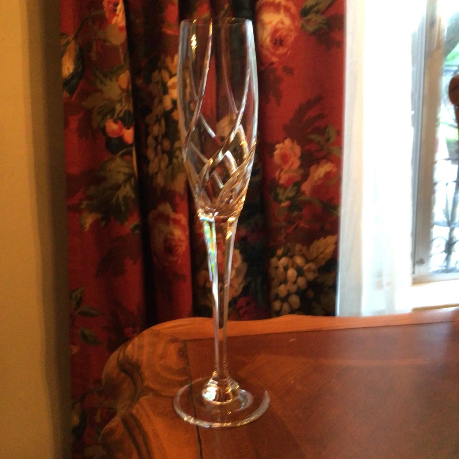 Vintage Mikasa Cut Crystal Olympus Champagne Flutes-Set of 6 - 5