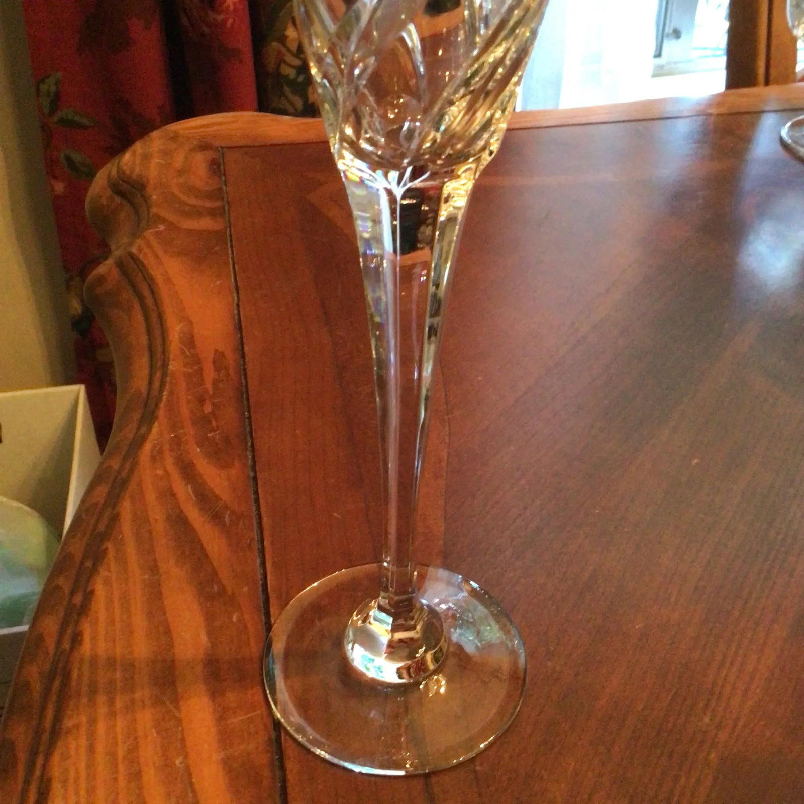 Vintage Mikasa Cut Crystal Olympus Champagne Flutes-Set of 6 - 9