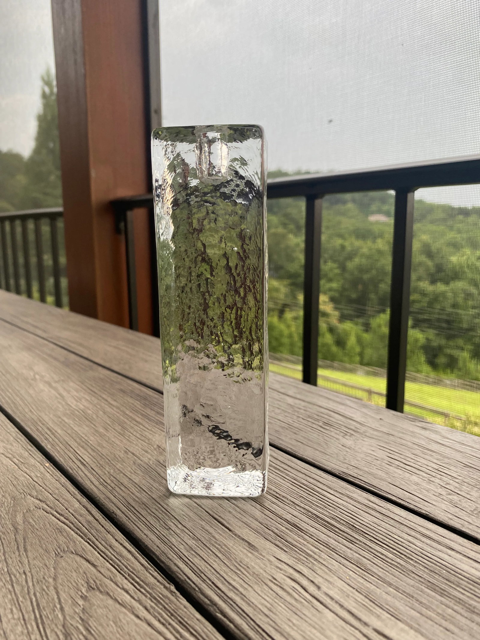1970s Vintage Crystal Block Candle Holders, Wiesenthalhutte Germany- Set of 3 - 11