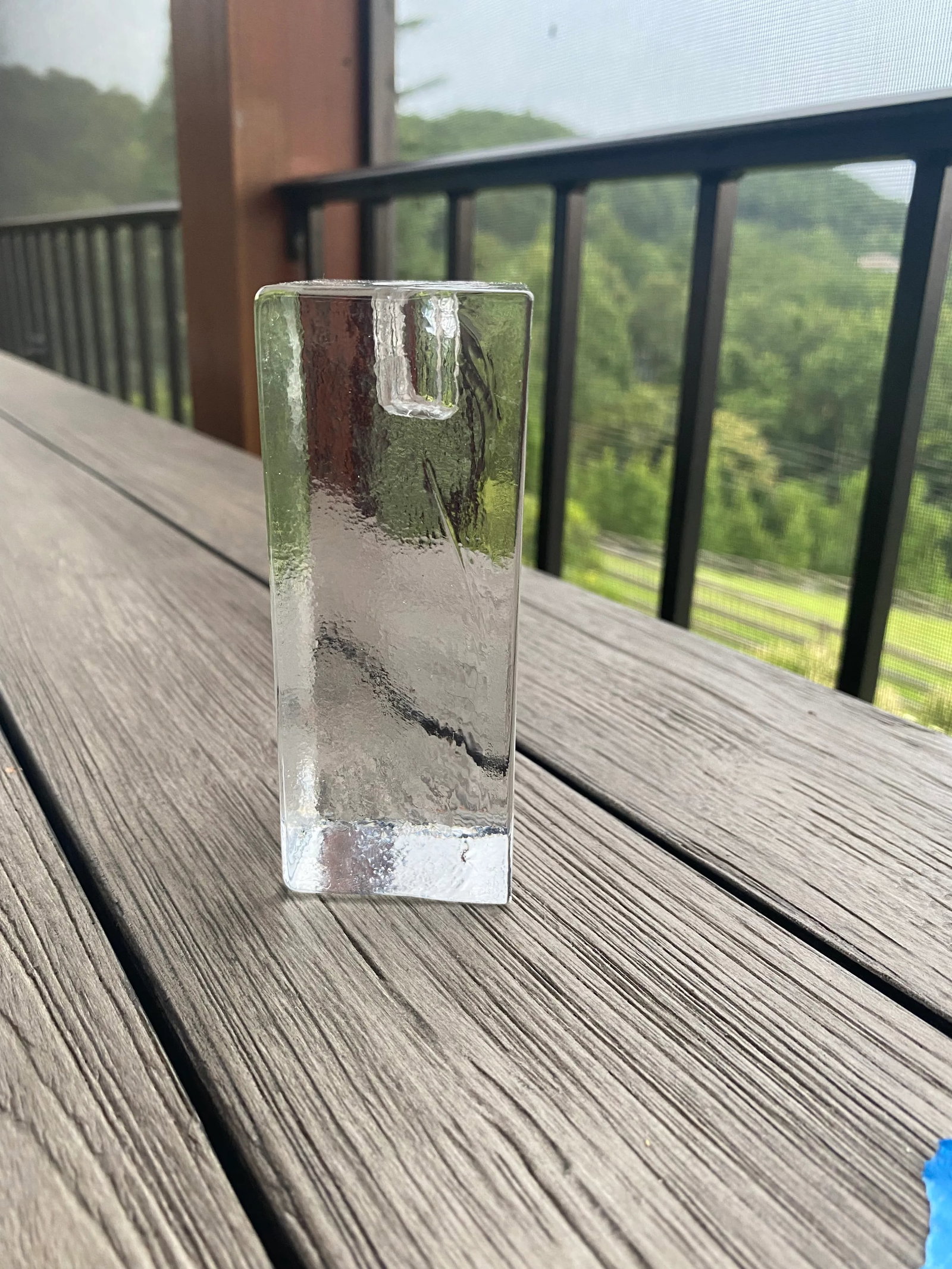 1970s Vintage Crystal Block Candle Holders, Wiesenthalhutte Germany- Set of 3 - 7