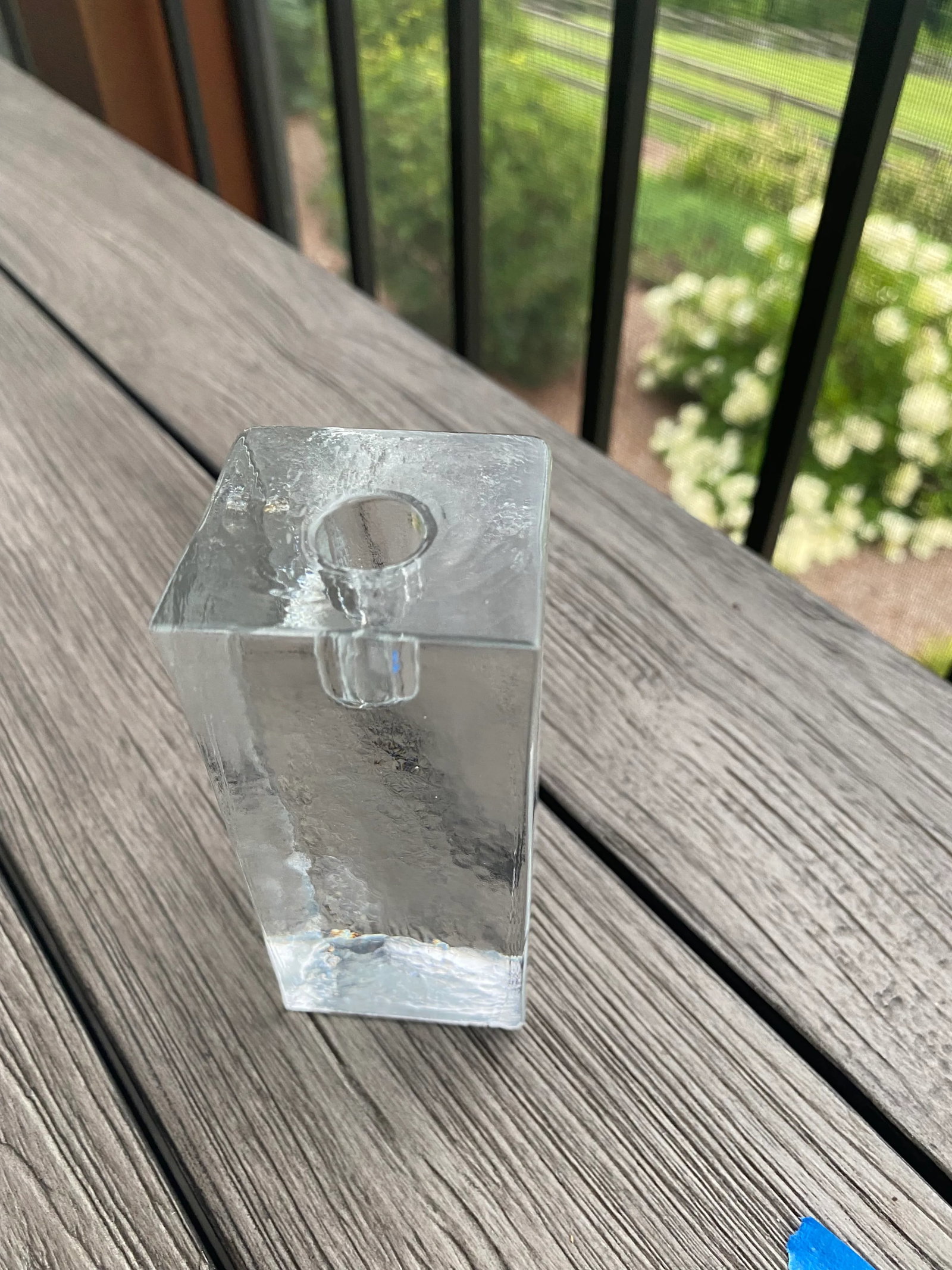 1970s Vintage Crystal Block Candle Holders, Wiesenthalhutte Germany- Set of 3 - 8