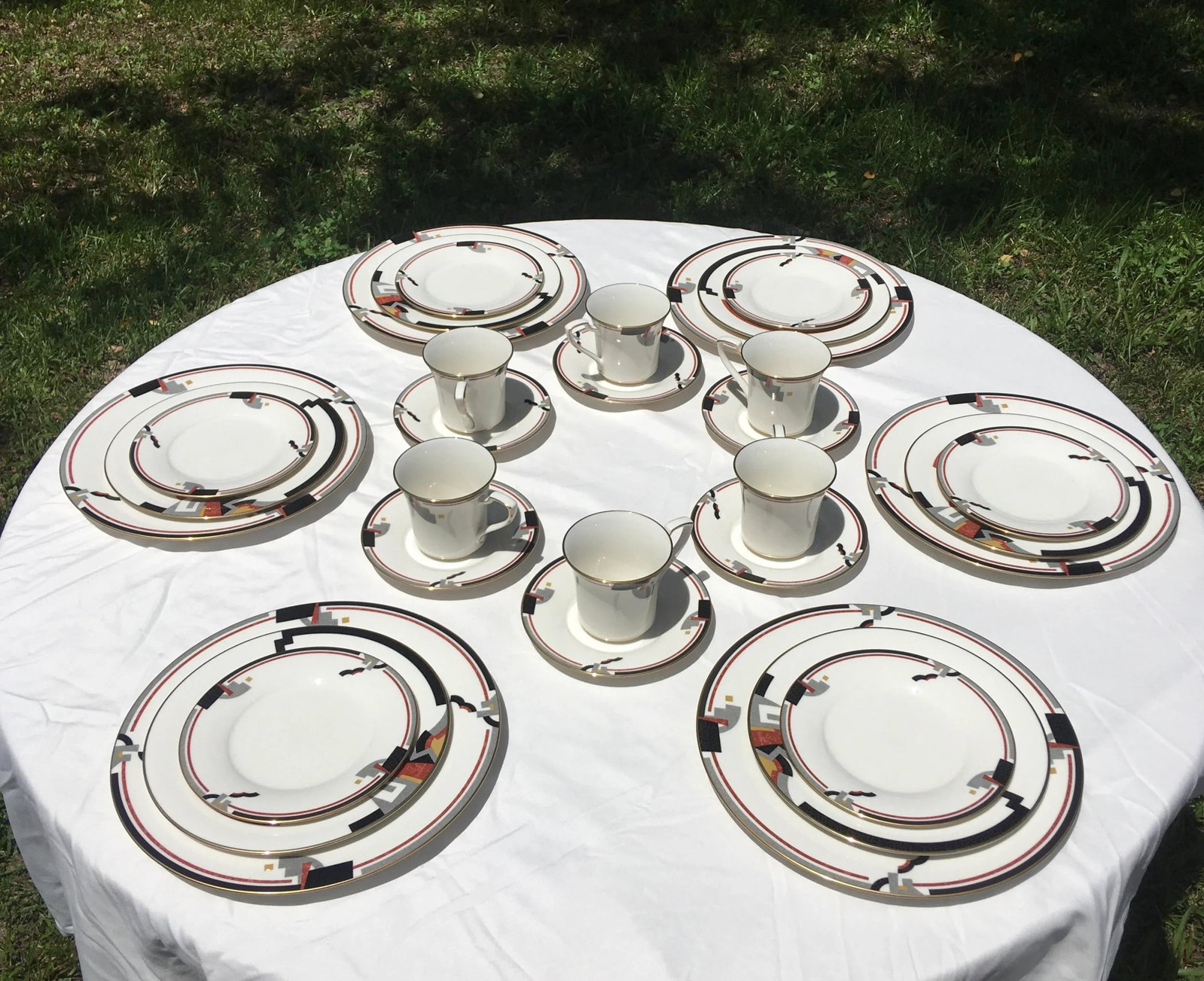 1990's Noritake "Awareness" Place Setting Dinner Set- 30 Pieces - 13