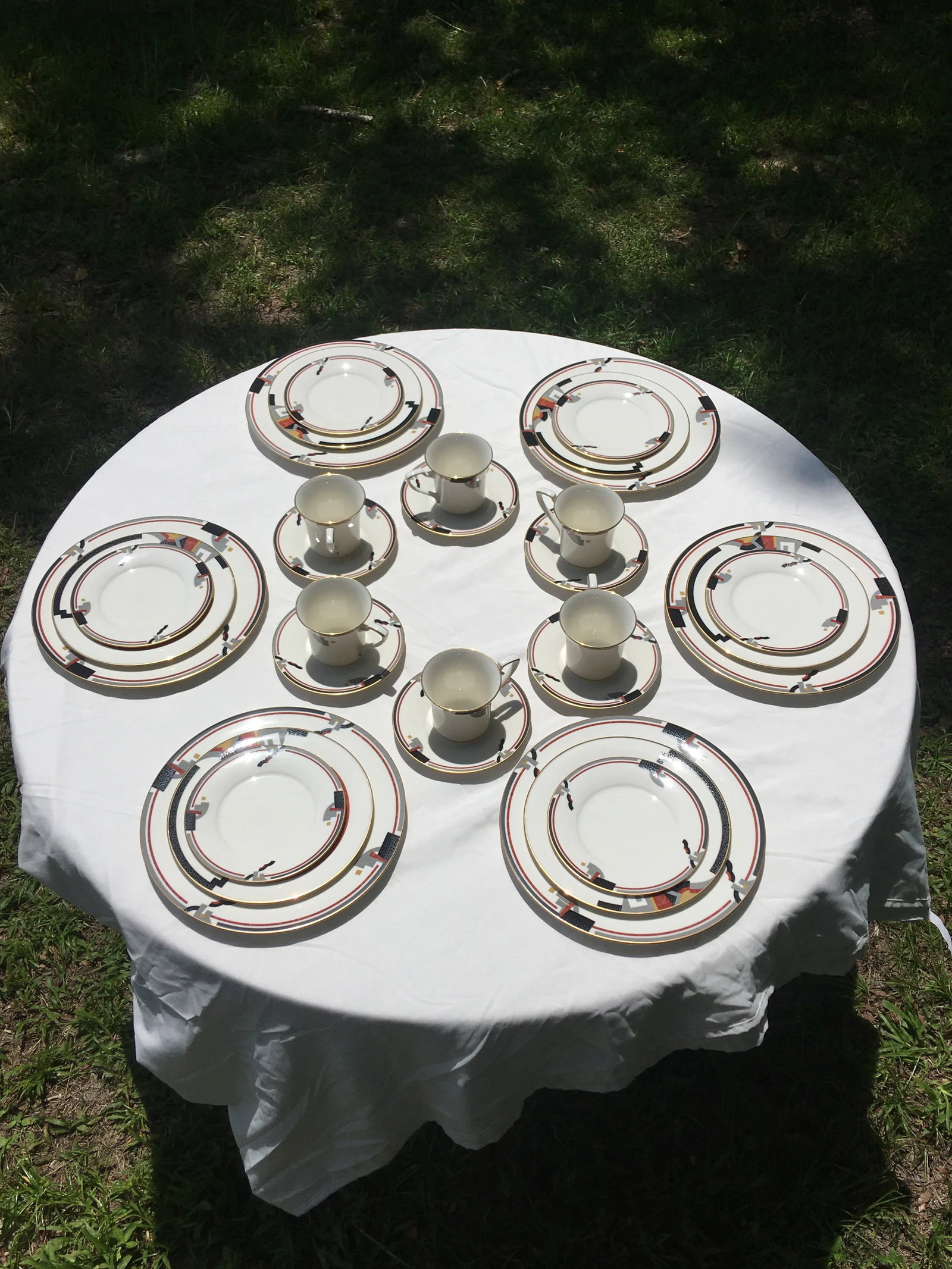 1990's Noritake "Awareness" Place Setting Dinner Set- 30 Pieces - 2
