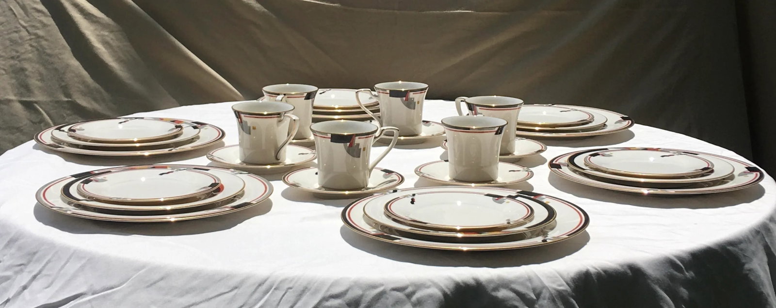 1990's Noritake "Awareness" Place Setting Dinner Set- 30 Pieces - 4