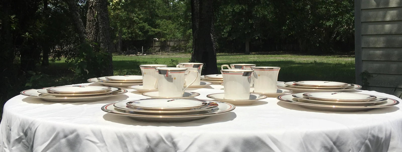 1990's Noritake "Awareness" Place Setting Dinner Set- 30 Pieces - 9