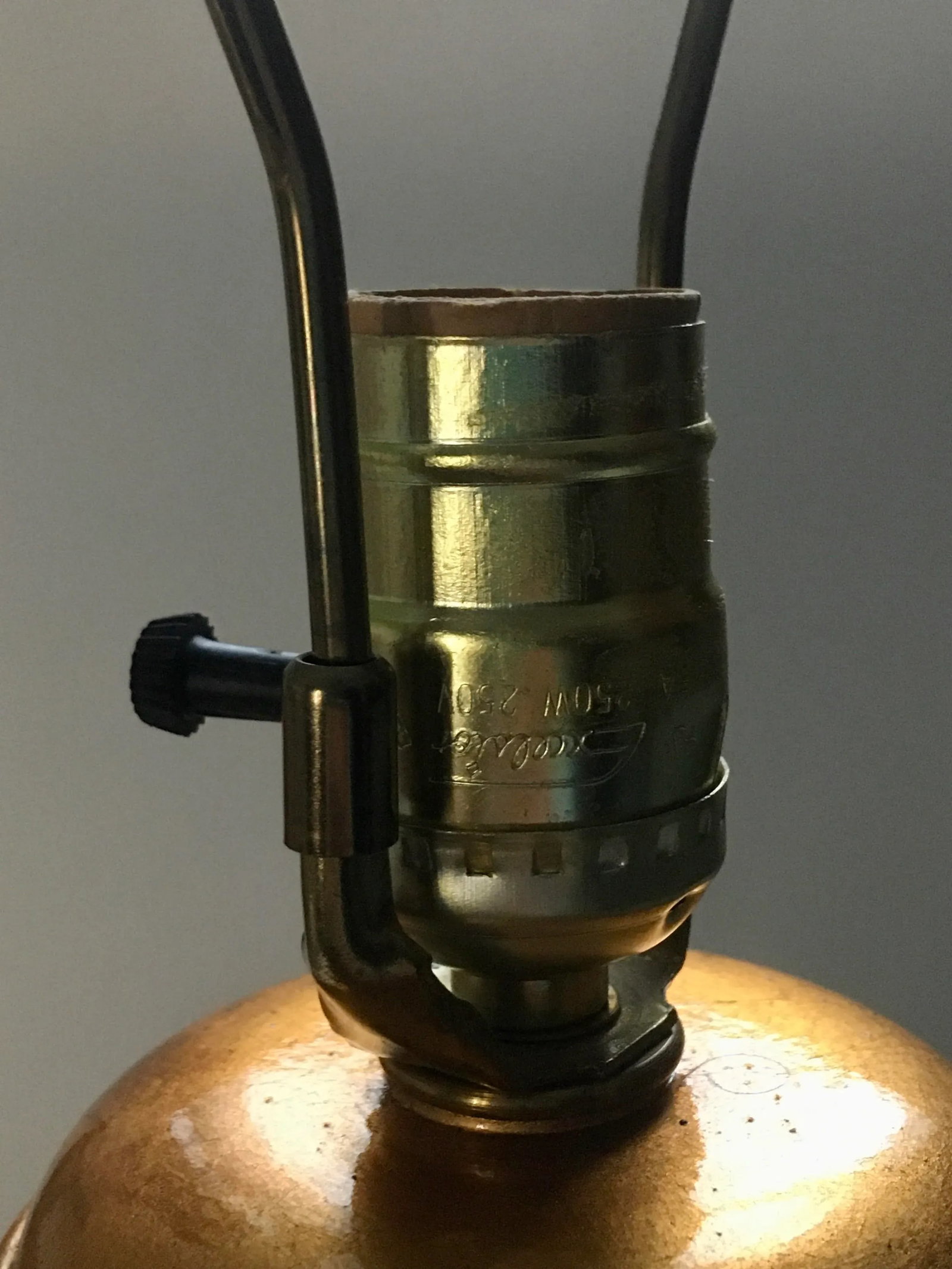 Late 20th Century Gold & Jewel Tone Scrollwork Ginger Jar Table Lamp - 7