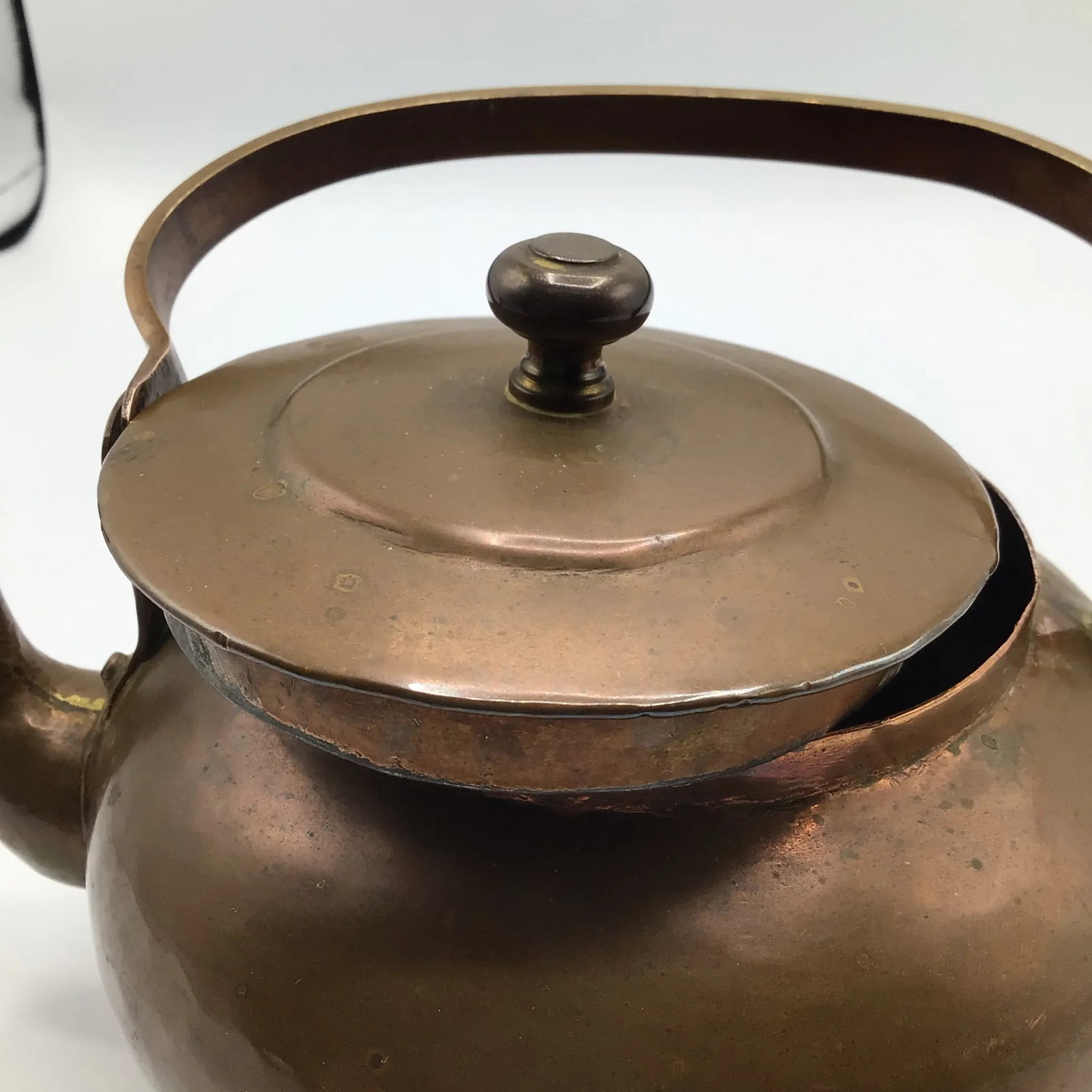 Hand Hammered 1880's Copper Tea Pot - 12