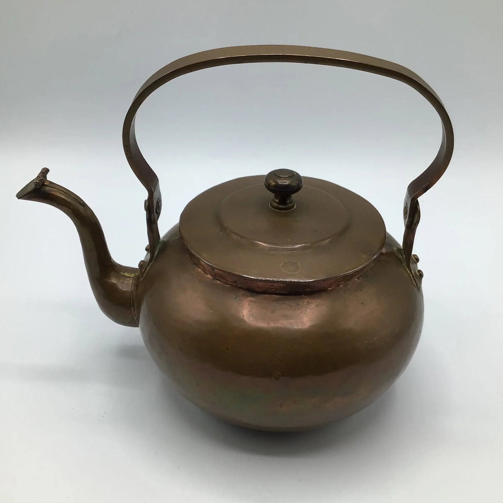 Hand Hammered 1880's Copper Tea Pot - 13