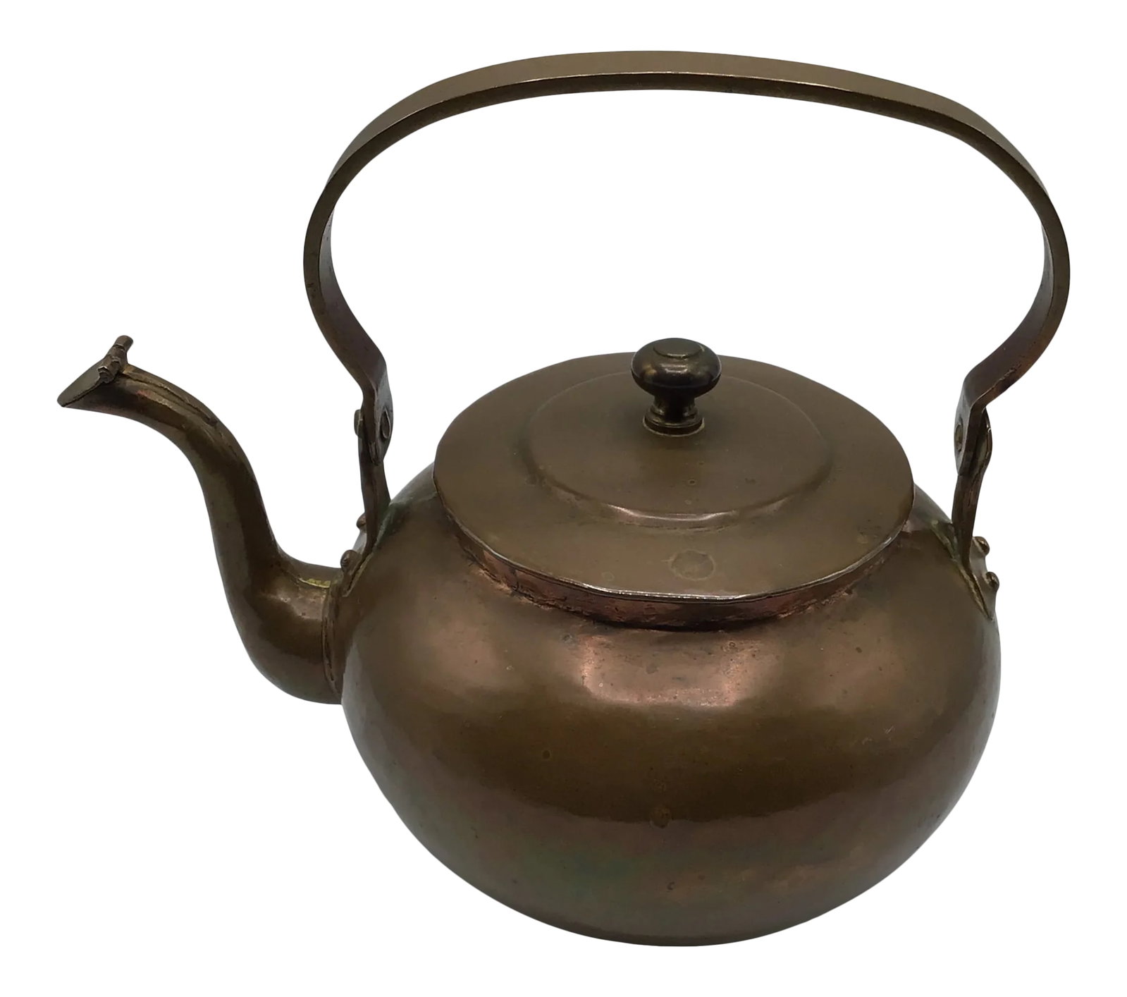 Hand Hammered 1880's Copper Tea Pot (1 of 13)