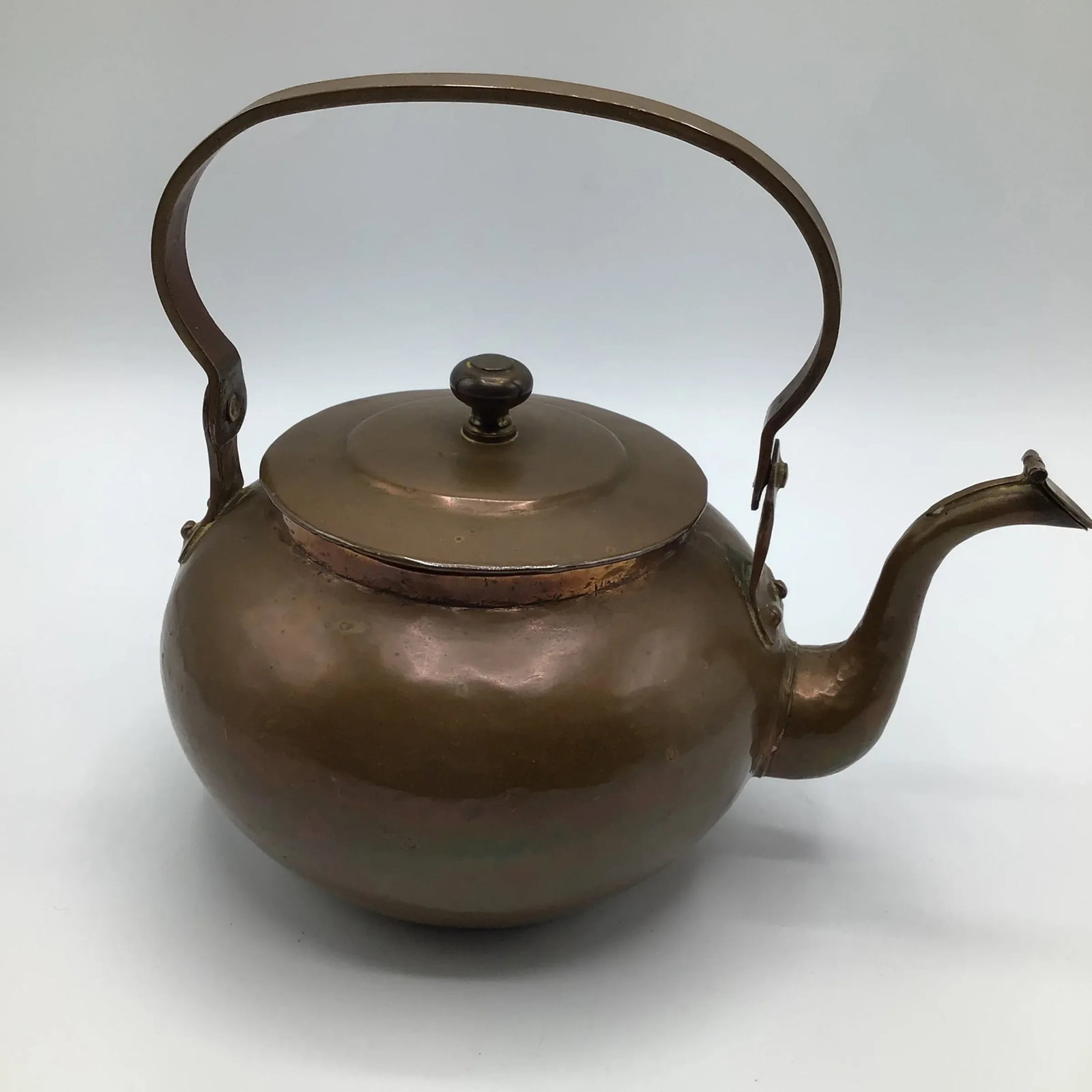 Hand Hammered 1880's Copper Tea Pot - 5