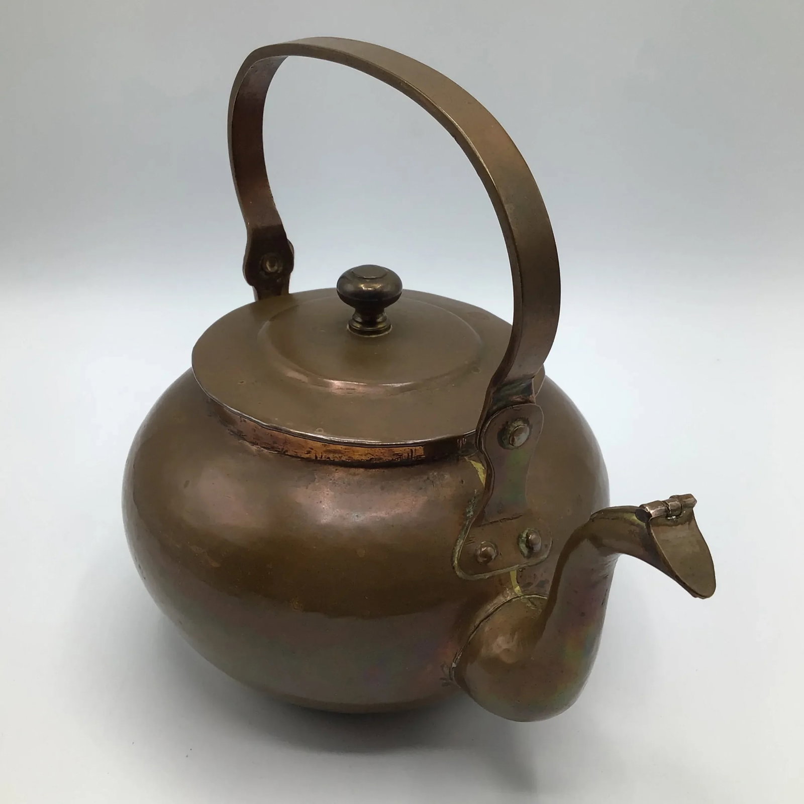 Hand Hammered 1880's Copper Tea Pot - 6