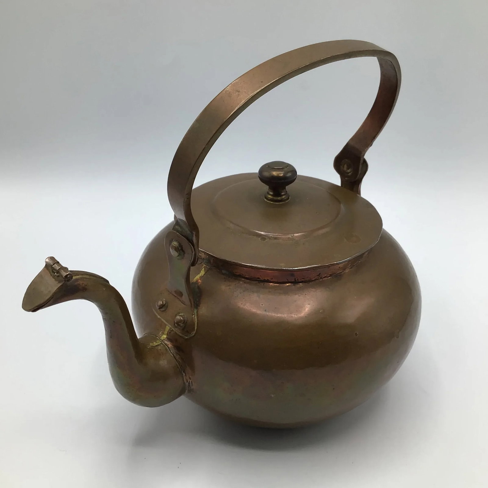 Hand Hammered 1880's Copper Tea Pot - 7