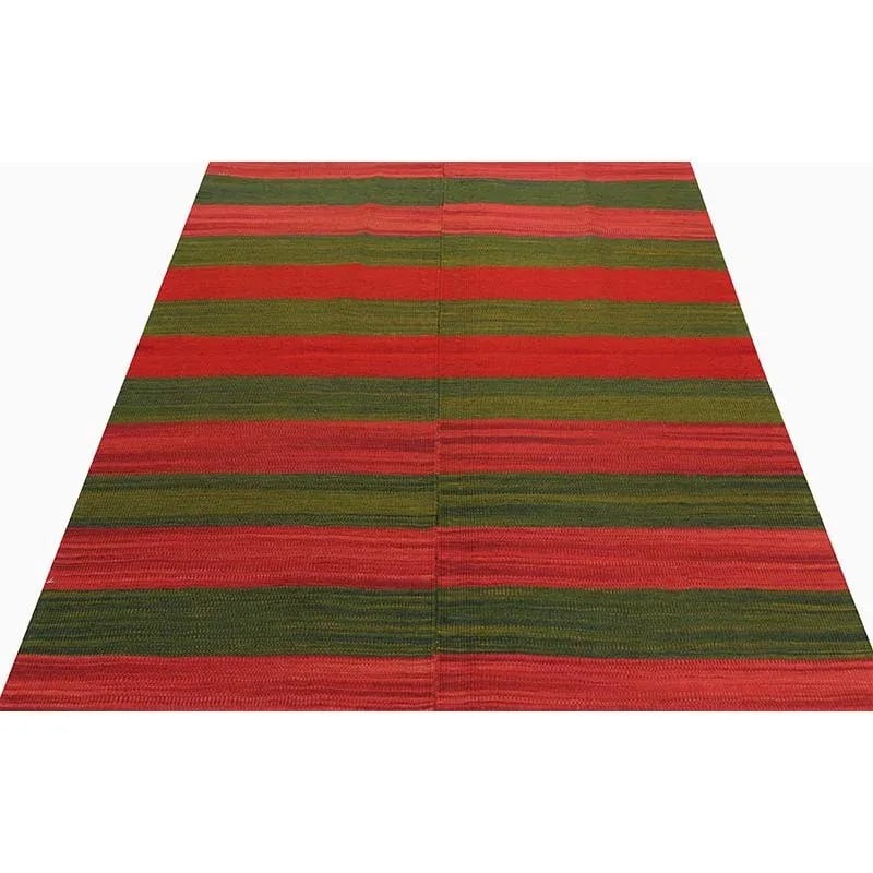 Handwoven Scandinavian Style Persian Kilim Area Rug 3'5'' X 4'3'' - 2