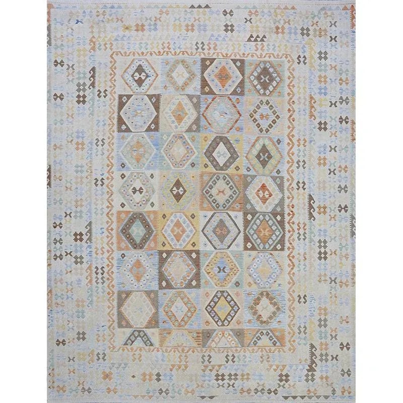 Handwoven Turkish Kilim Area Rug 10'1'' X 13'0'' - 11