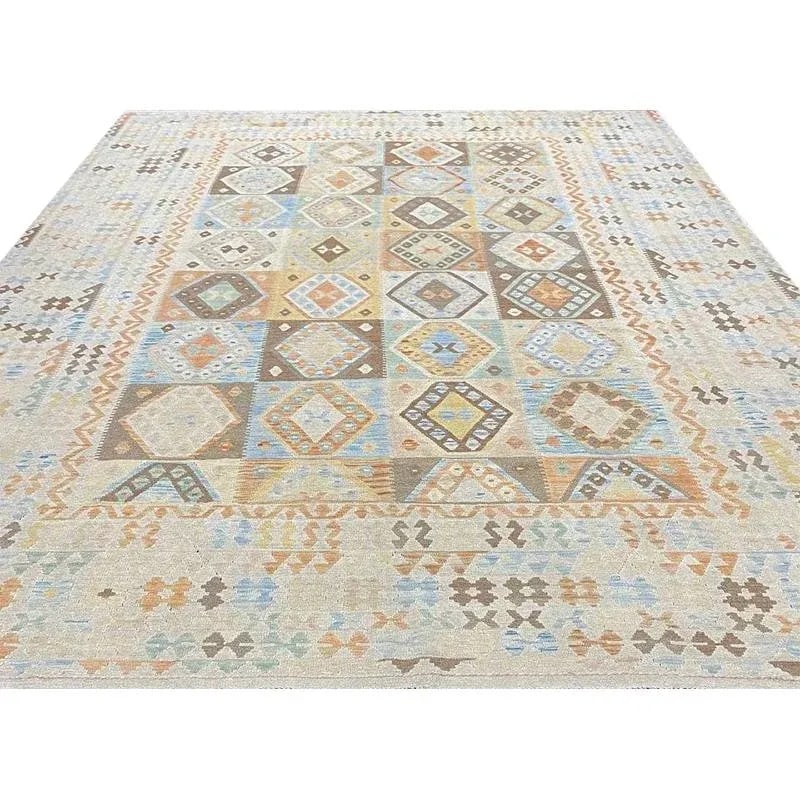 Handwoven Turkish Kilim Area Rug 10'1'' X 13'0'' - 2