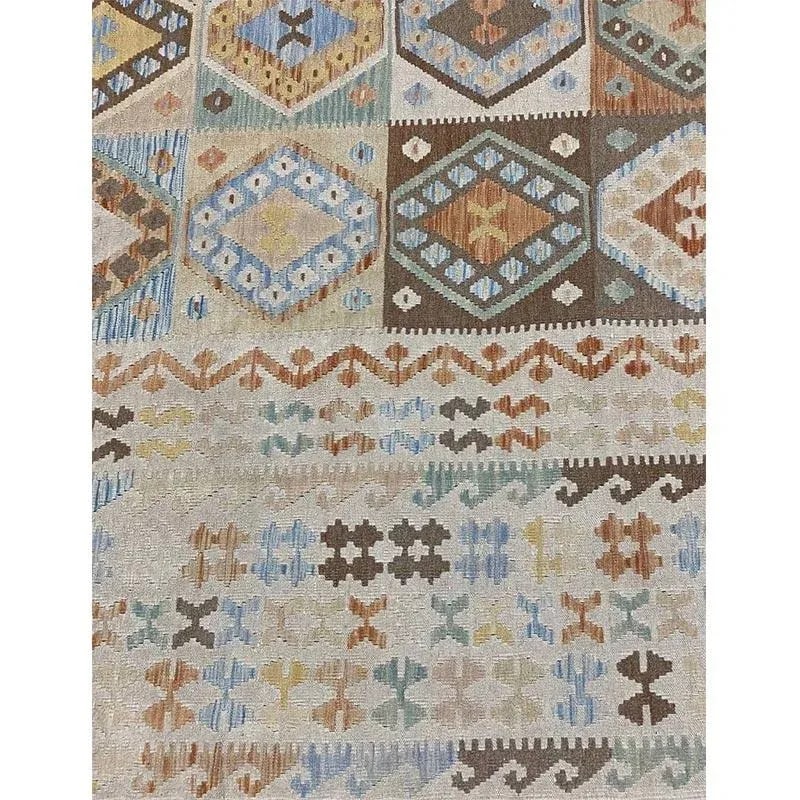 Handwoven Turkish Kilim Area Rug 10'1'' X 13'0'' - 7