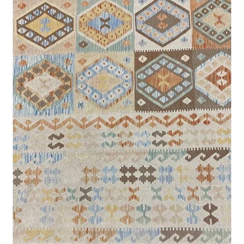 Handwoven Turkish Kilim Area Rug 10'1'' X 13'0'' - 9
