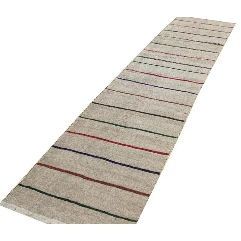 Handwoven Scandinavian Style Kilim Runner Rug 2'5'' X 11'1'' - 2
