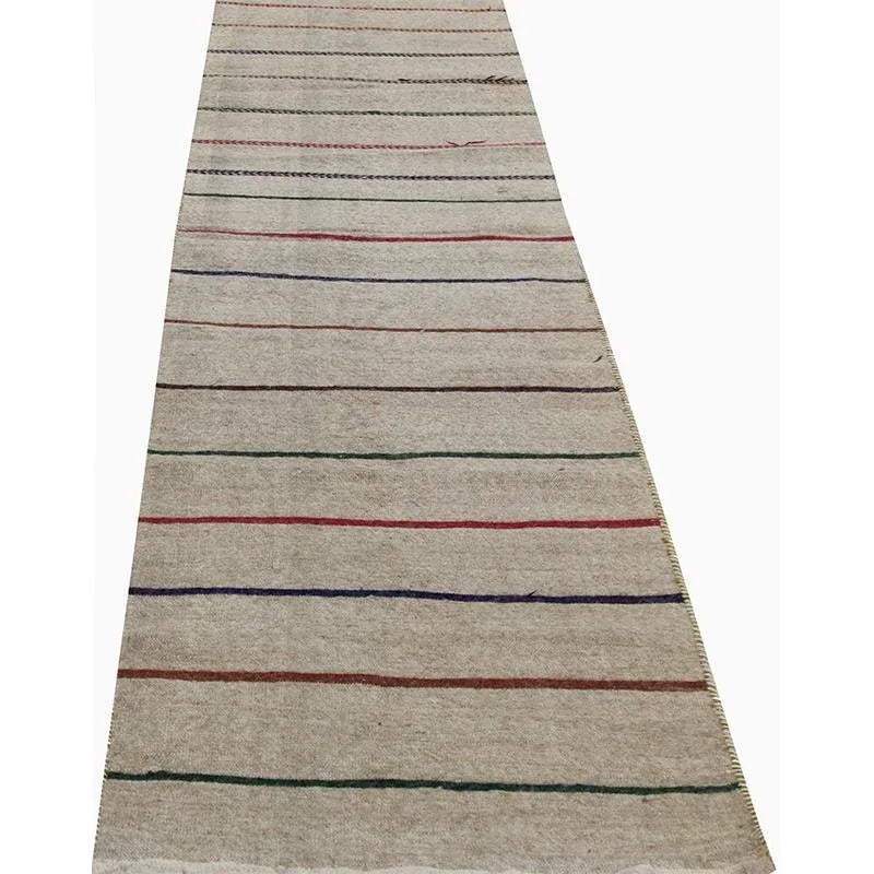 Handwoven Scandinavian Style Kilim Runner Rug 2'5'' X 11'1'' - 7
