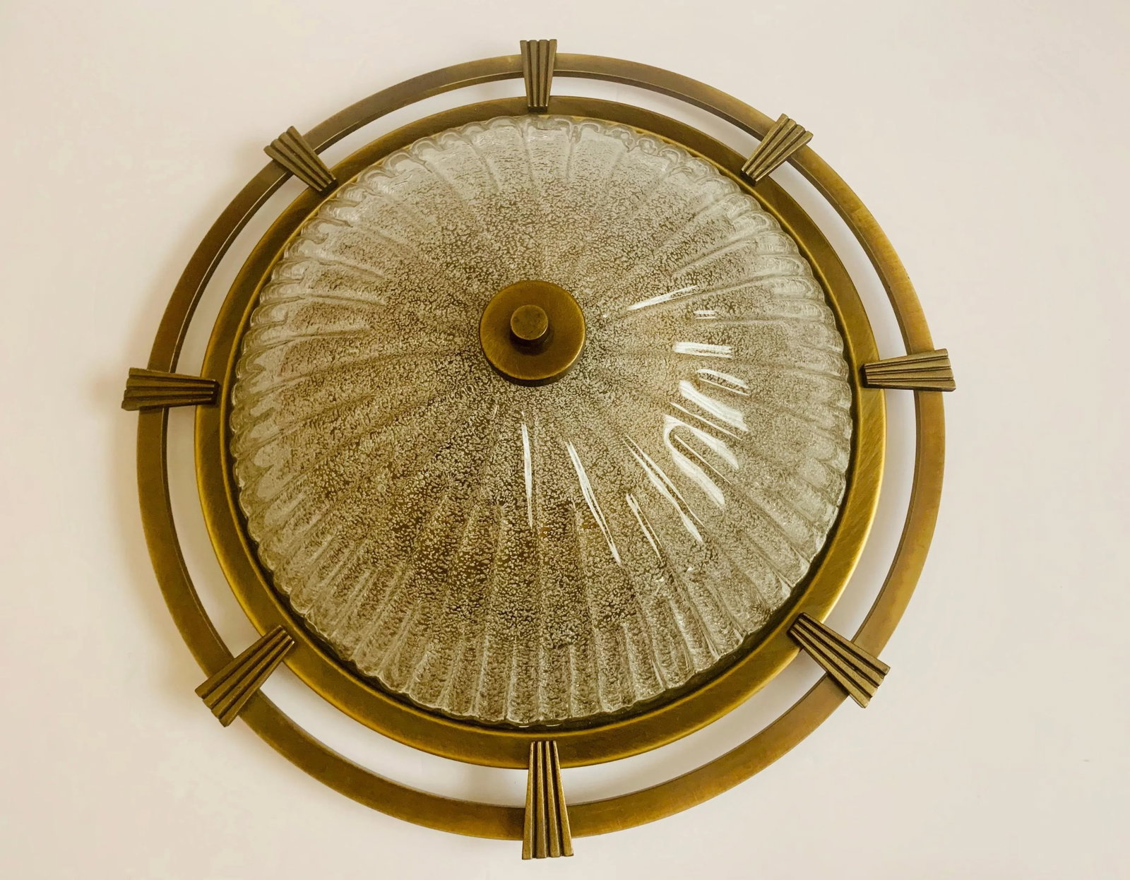1960s German Nautical Murano Flush Light - 10