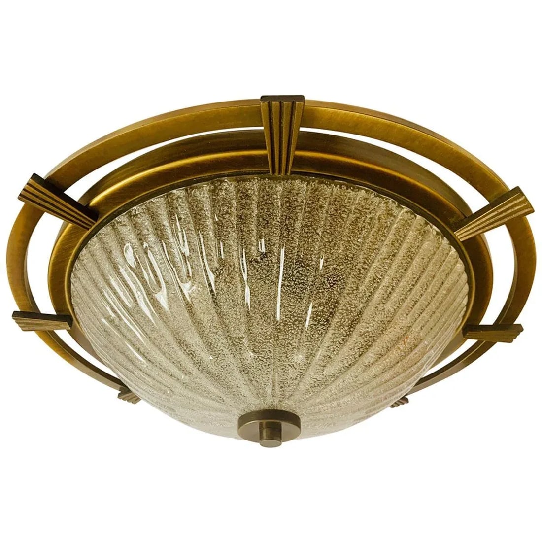 1960s German Nautical Murano Flush Light - 13