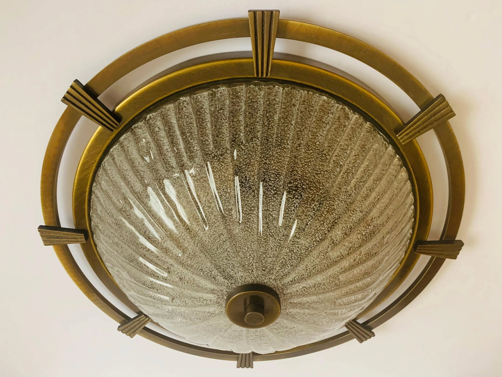 1960s German Nautical Murano Flush Light - 2