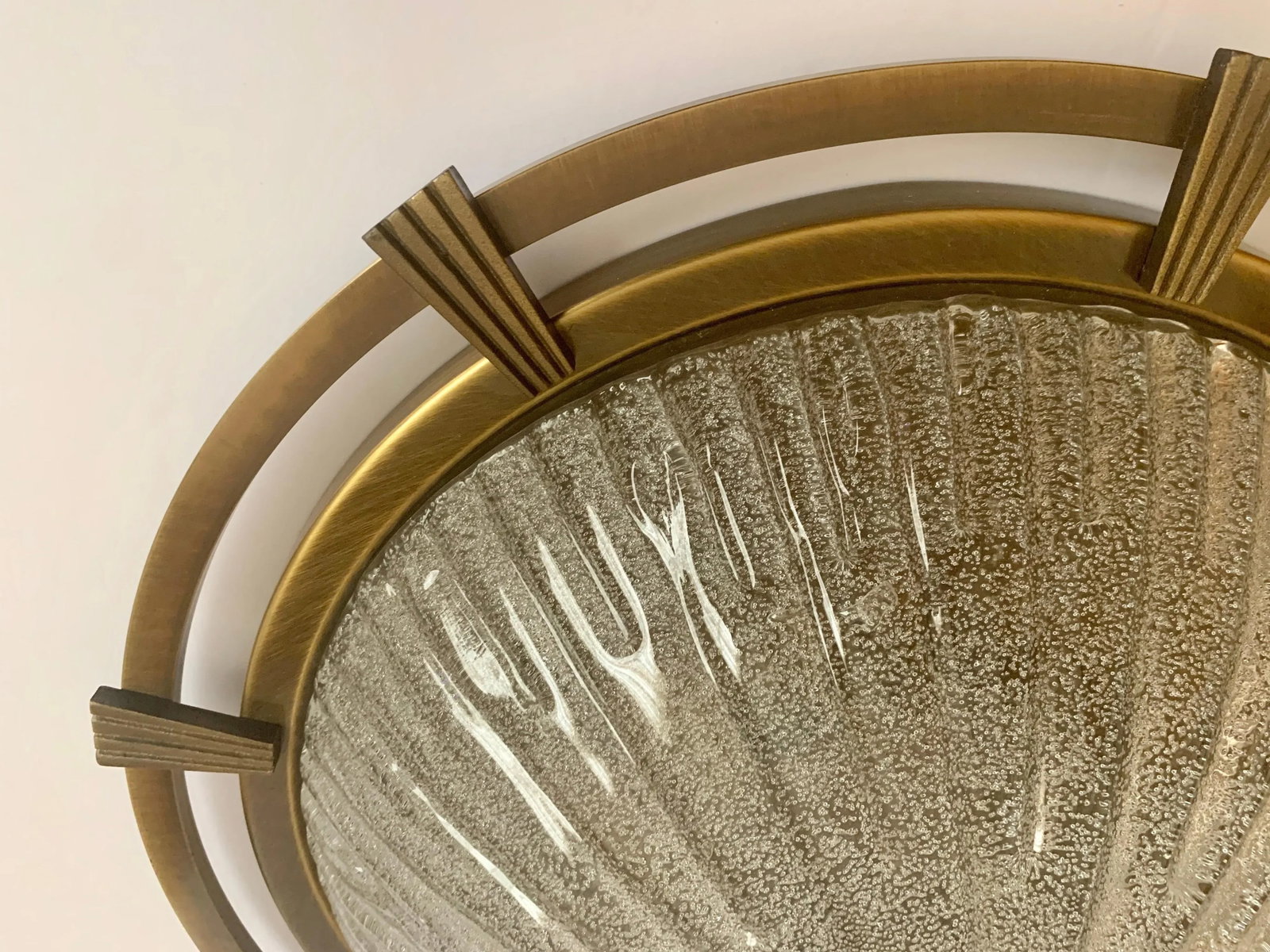 1960s German Nautical Murano Flush Light - 5