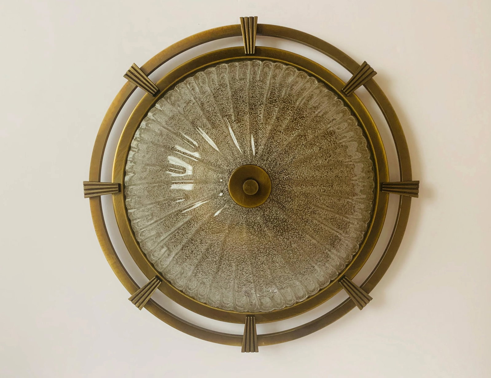 1960s German Nautical Murano Flush Light - 7