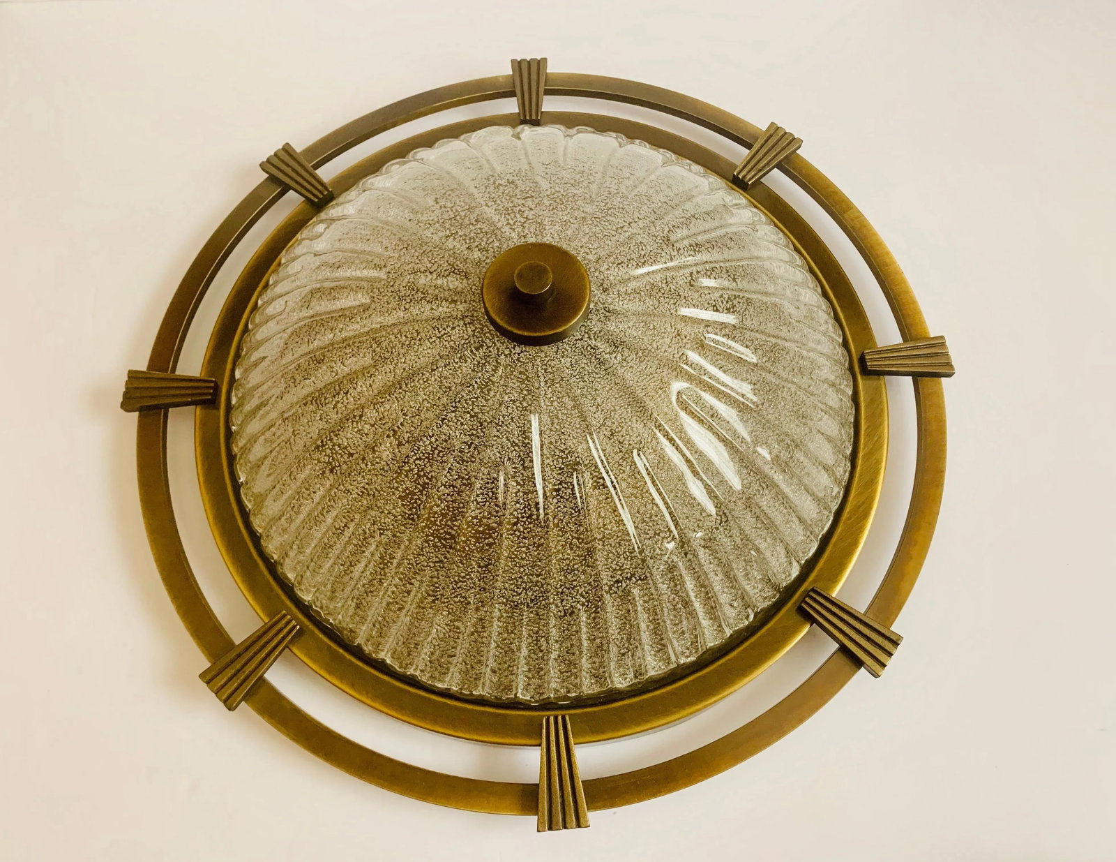 1960s German Nautical Murano Flush Light - 9
