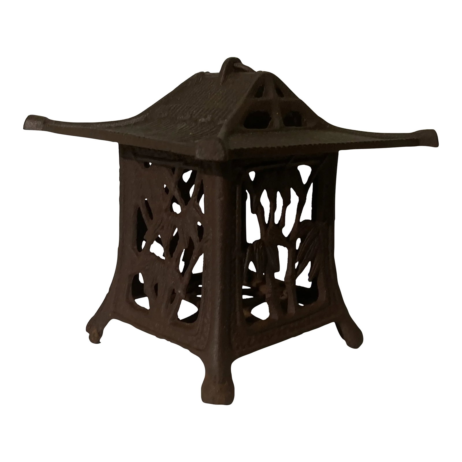 Chinese Cast Iron Pagoda Garden Lantern (1 of 5)