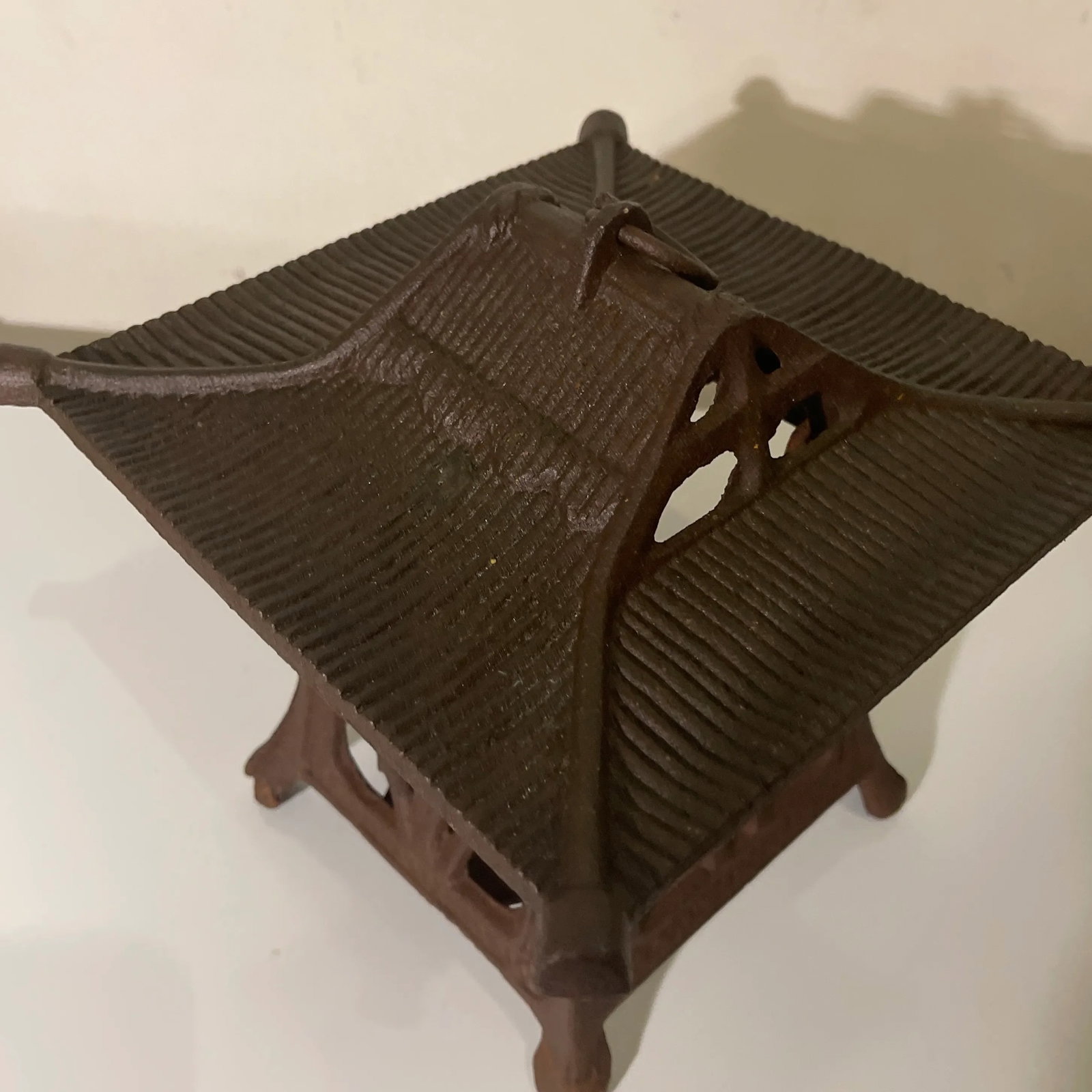 Chinese Cast Iron Pagoda Garden Lantern - 3