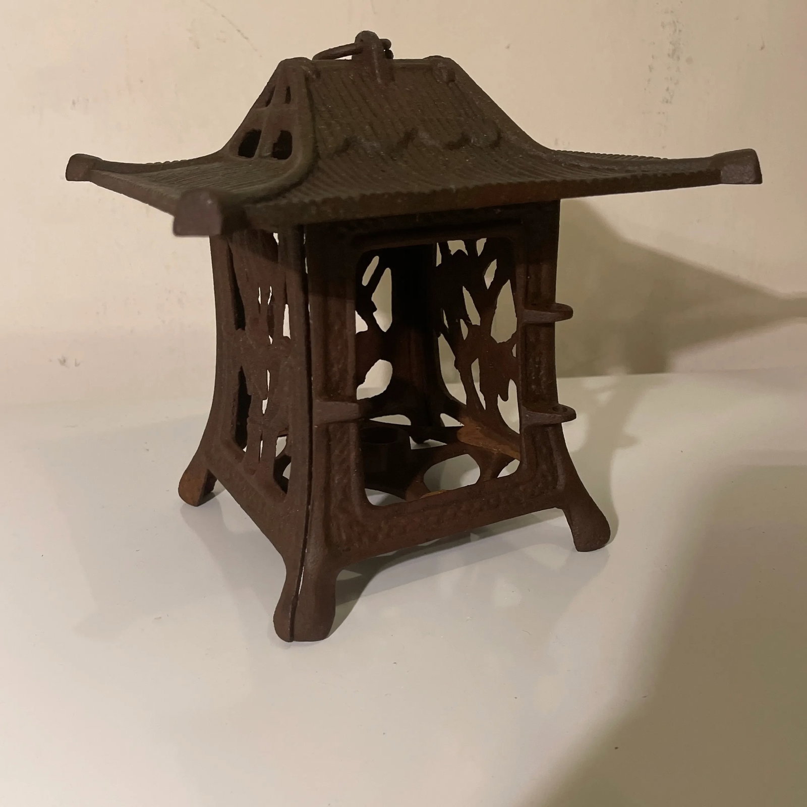 Chinese Cast Iron Pagoda Garden Lantern - 4