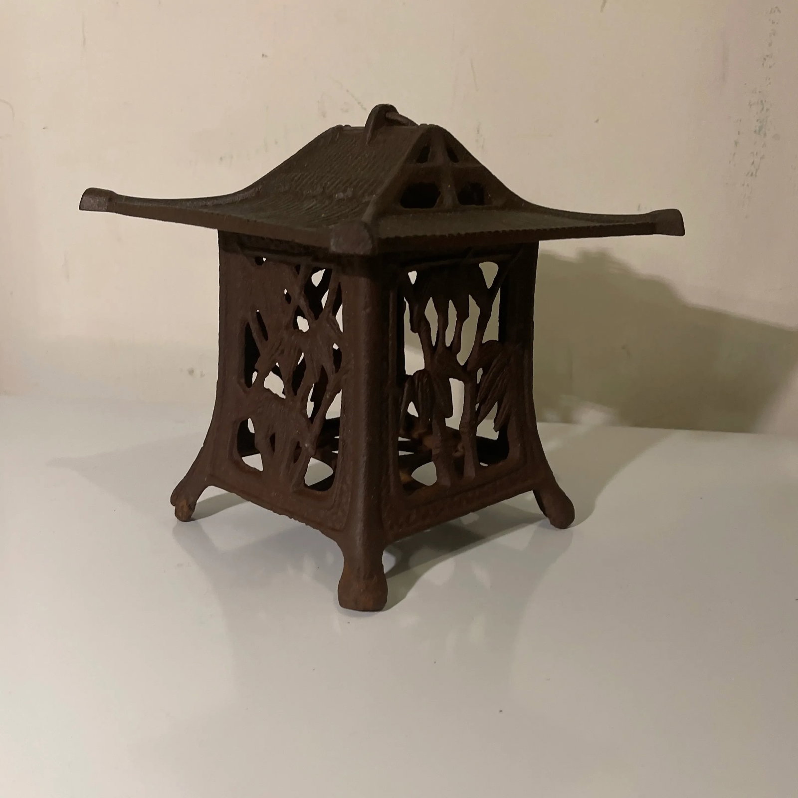 Chinese Cast Iron Pagoda Garden Lantern - 5