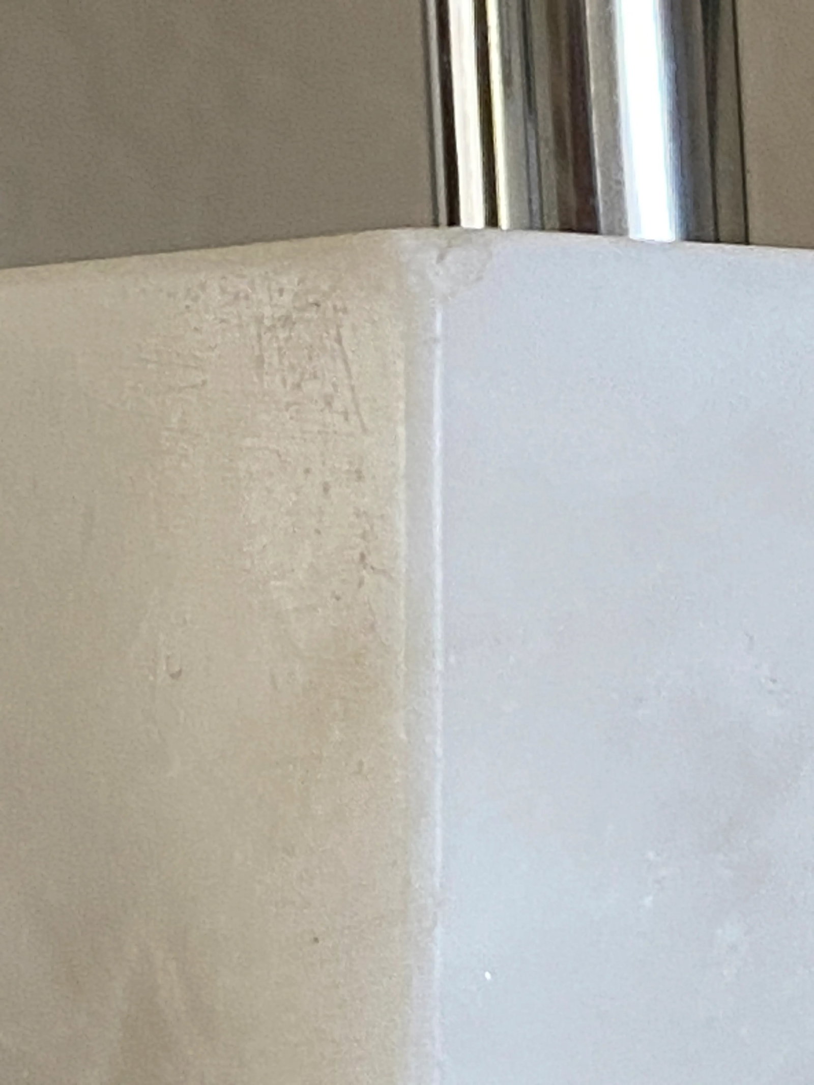 Minimalist White Marble Plinth Table Lamp Knoll-Style (After Nessen) - 17